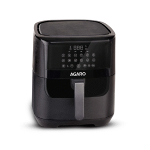 AGARO Elegant Air Fryer, 6.5L, 12 Preset Cooking Modes, Toasting, Roasting, 1800W, Black