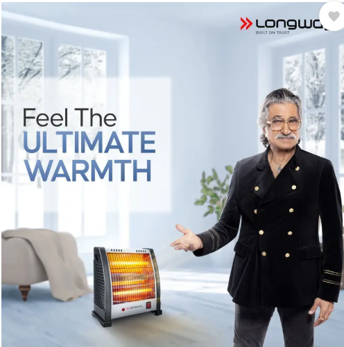 Longway Blaze 2 Rod 800 Watt With ISI Approved Quartz Room Heater - Image 5