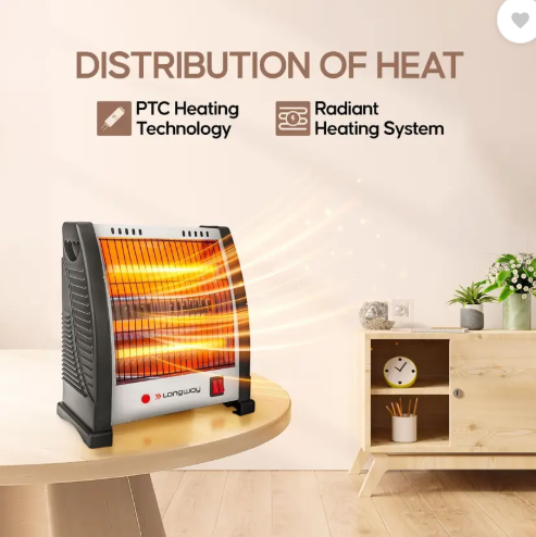 Longway Blaze 2 Rod 800 Watt With ISI Approved Quartz Room Heater - Image 3