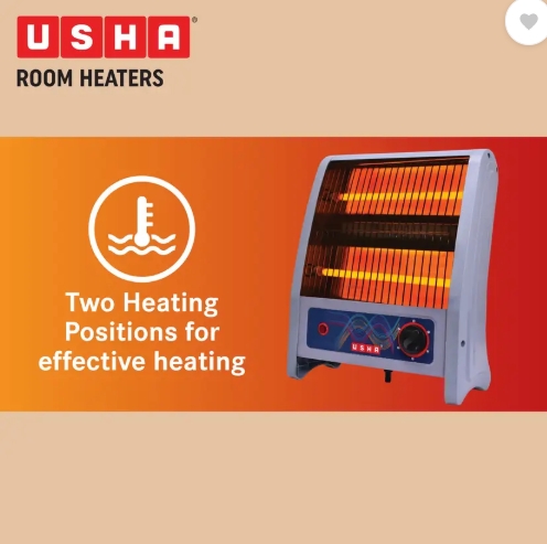 USHA QH 4302 Quartz Room Heater - Image 3