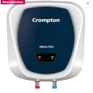Crompton ASWH-5215 Amica Pro) 15 L Storage Water Geyser | 5 Star BEE Energy Rating | Glassline Tanked (White)