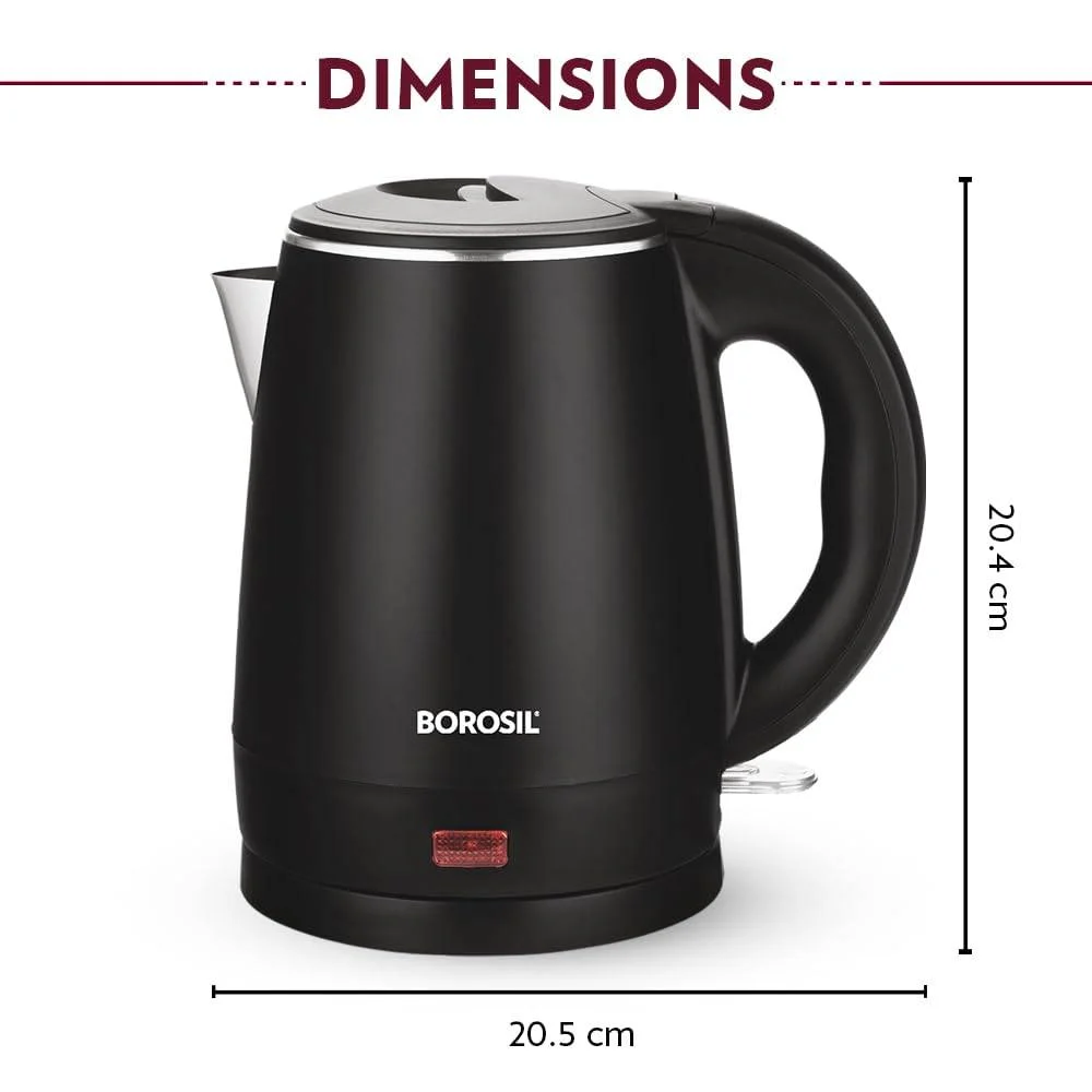 Borosil 1.2L 1350W Cooltouch Multipurpose Electric Kettle - Image 3